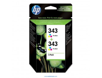 HP 343 pack 2 unidades color original
